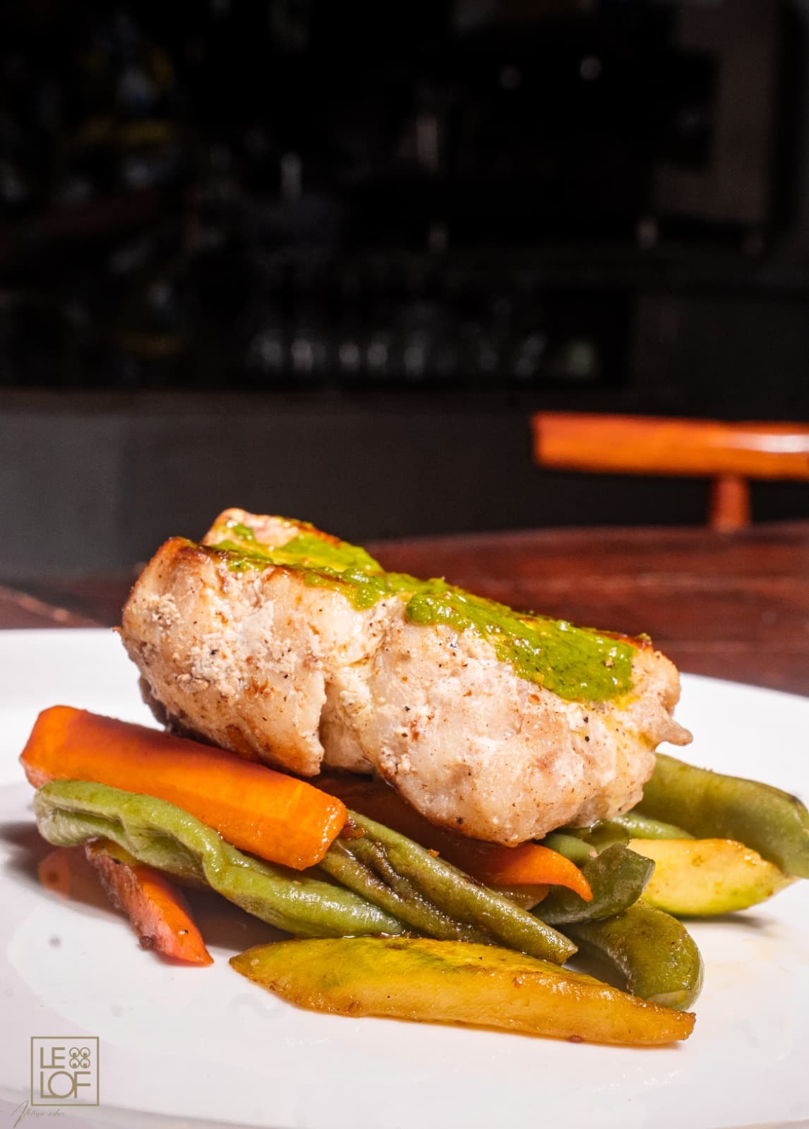 Pavé de capitaine rôti