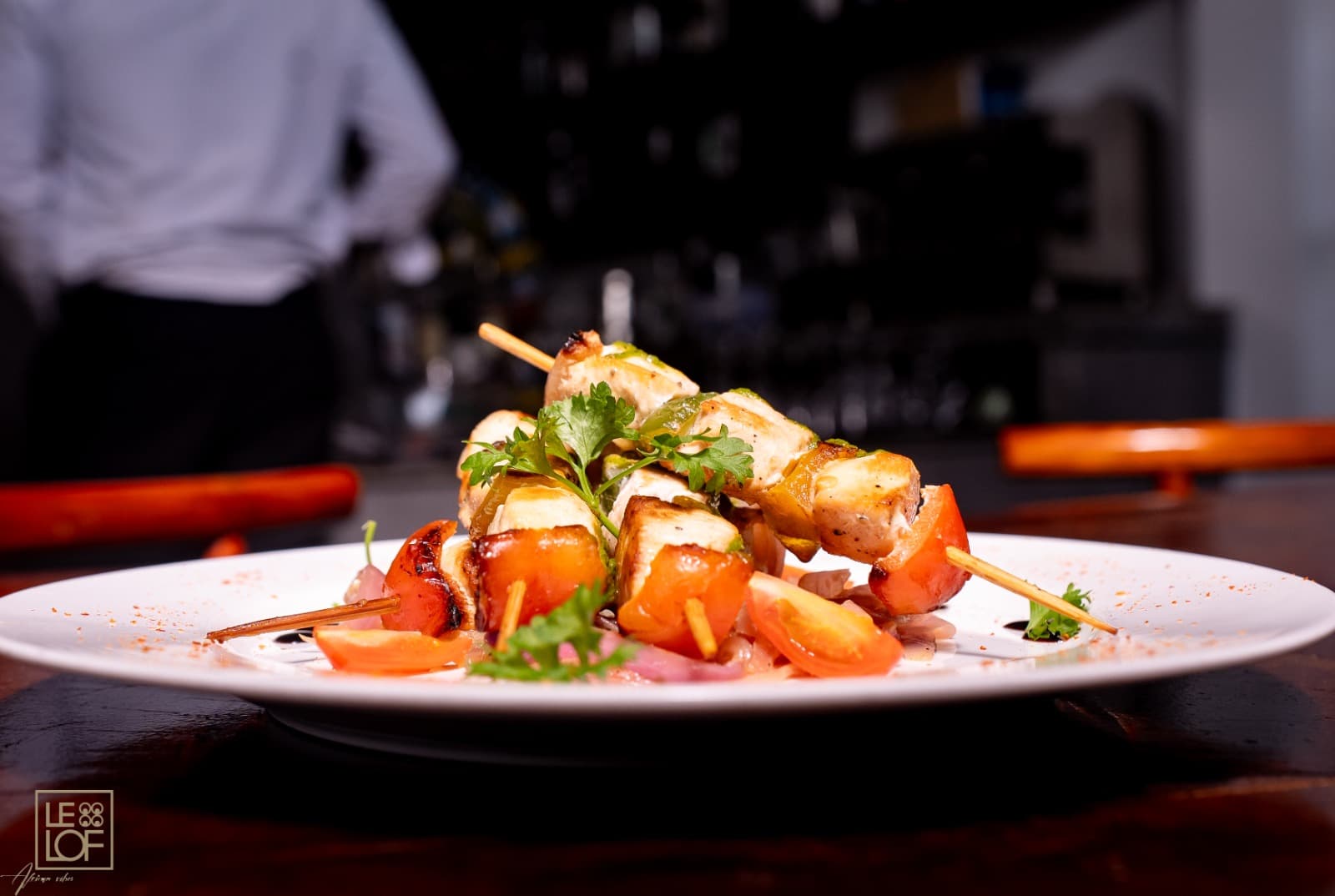 Mini brochettes de poulet yassa