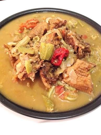 Sauce gouagouassou à la queue de bœuf