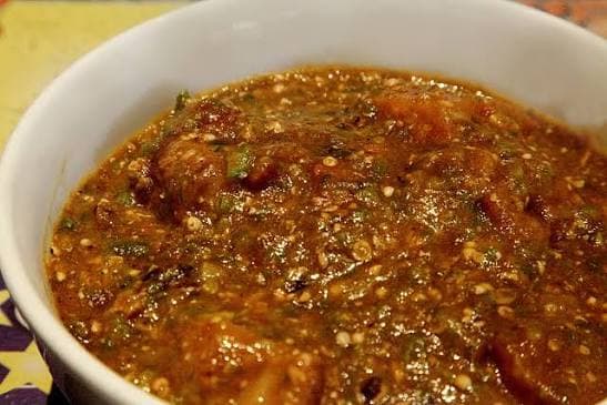 Sauce gombo à la viande / poisson